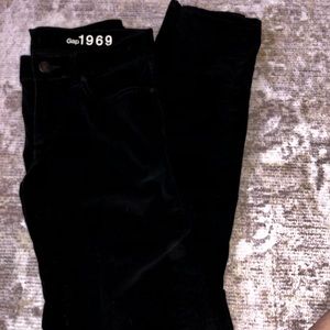 Black Velvet / Corduroy GAP Jeggings